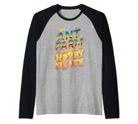 Mens My Ant Farm is My Happy Place ant Keeper Raglan Baseball Tee