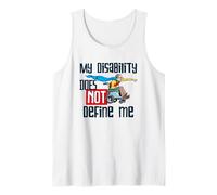 Mens My Disability Does Not Define Me a Men's Disability Pride Tank Top