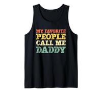 Mens My Favorite People Call Me Daddy Vintage Tank Top