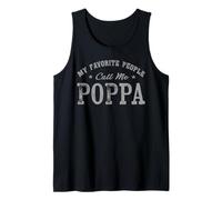 Mens My Favorite People Call Me Poppa Vintage Tank Top