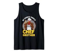 Mens My Favorite Turkeys Call Me Chef Brother Tank Top