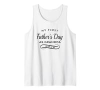 Mens My First Father's Day As Grandpa 2026 New Grandparent Tank Top