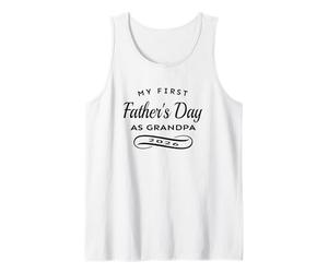 Mens My First Father's Day As Grandpa 2026 New Grandparent Tank Top