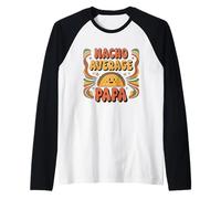 Mens Nacho Average Papa Cinco De Mayo Taco Fiesta Party for Dad Raglan Baseball Tee