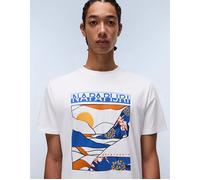 Men's Napapijri Men's Valdor Short Sleeve T-Shirt - White