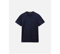 Salis Cotton T-Shirt with Short Sleeves Navy Blue