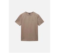 Men's Napapijri Salis Flag T-Shirt - Tan