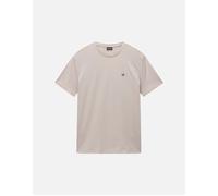 Men's Napapijri Salis Flag T-Shirt - Tan