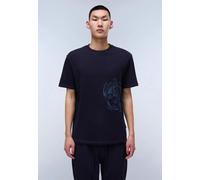 Mens Napapijri Vanni Print T-Shirt - Blu Marine