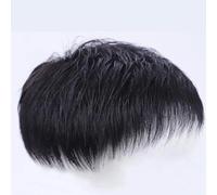 Men's Natural Black Short Wigs Straight Wig Hair Clip-on Toupee Hair Men The Top of The Head Wigs Replacement Wigs-BF17-2