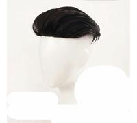 Men's Natural Black Short Wigs Straight Wig Hair Clip-on Toupee Hair Men The Top of The Head Wigs Replacement Wigs-BF140-2