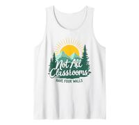 Mens Nature Homeschool Graphic Not All Classrooms Have Four Walls Tank Top