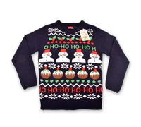 Men's Navy Snowman Christmas Jumper Assorted Sizes