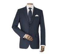 Men's Navy Stripe Tailored Suit Jacket - Size: 40" x Regular - Savile Row Company
