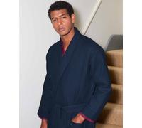 Men's Navy Waffle Dressing Gown - Size: Large - Savile Row Company