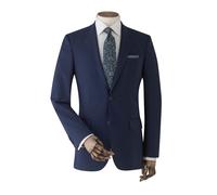 Men's Navy Wool-Blend Suit Jacket - Size: 44" x Regular - Savile Row Company