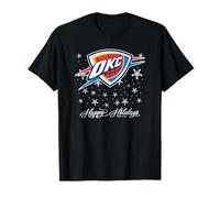 Mens NBA Oklahoma City Thunder Wintry Wishes T-Shirt