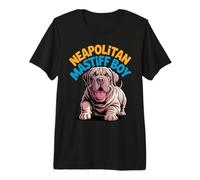 Mens Neapolitan Mastiff Boy Cartoon Pet Dog Breed Mastino Premium T-Shirt