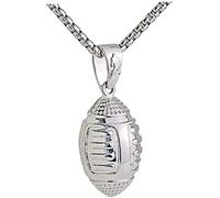 Men'S Necklace 3D Stereo Rugby Necklace Football Football Pendant Necklace Stainless Steel Men'S PendantDurability