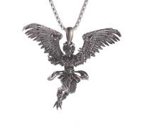 men's necklace Ancient Mythology Dapeng Garuda Pendant Hindu God Bird Necklace Retro Punk Eagle Beast Jewelry Fashion Men's and Women's Gifts
