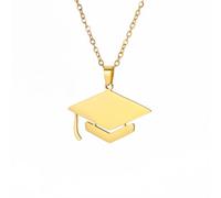 Men's necklace Bachelor's Hat Shape Necklace Personalized Fashion Pendant for Men and Women Graduation Gift gift