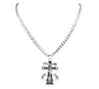 Men's necklace Catholic Cross Crucifix Cherub Angel Necklace Women Men Orthodox Russia Necklaces Jewelry gift