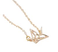 Men's necklace Chandler Origami Crane Pendant Necklace For Women Bird Long Chain Handmade Friendship Best Christmas Simple Accessaries gift