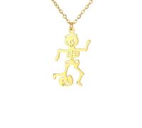 Men's necklace for women，Evil Skeleton Necklace for Women Men Terror Skull Zombie Pendant Chain Halloween Par Jewelry Gift