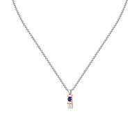 Men's Necklace in Steel, Sustainable Sapphires, Sapphire Collection - JM334AXO05