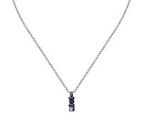 Men's Necklace in Steel, Sustainable Sapphires, Sapphire Collection - JM334AXO05