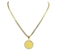 Men's necklace Men's Bible Verse Prayer God Faith Necklace Gold Color Christian Praying Hands Medal Pendant Necklaces Jewelry gift