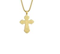 Men's necklace Punk Eastern Orthodox Cross Pendant Necklace Serbian Religious t Man Necklaces Christian Prayer Jewelry gift