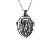 men's necklace Retro Greek Spartan Warrior Pendant Necklace for Men Ancient Roman Gladiator Necklace Fashion Charm Jewelry Gift