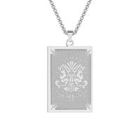 men's necklace Stainless Steel Gemini Pendant Necklace Zodiac Necklace Twelve Constellations for Men and Women