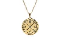 Men's necklace The Sixth Pentacle of Mars Mars Key of Solomon Necklaces Power and Authority Round Necklace Vintage t Jewelry Gifts gift