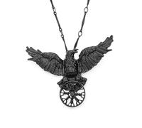 men's necklace,Vintage Black Crow Pendant For Men Women Gothic Dark Style Nordic Animal Necklace Hallowen Cosplay Party Jewelry Gifts,Personalized Gift