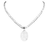 Men's necklace Virgin Mary Our Lady of Guadalupe Pendant Necklace for Men Silver Color Catholicism Necklaces Jewelry Gifts gift