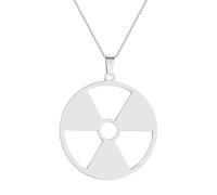 Men's necklace women Janeiro Radiation Hazard Symbol Pendant Radioactive Necklace Hulk Logo Nuclear Emblem Cyber Goth Logo Imprint Stalker