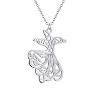 Men's necklace women Muslim Sufi Dance Pendant Necklace For Women Whirling Dervish Choker Arabic Muslim Jewelry Ramadan Gift