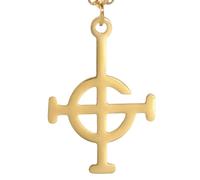 Men's necklace, women's fashion 2023 Ghost BC nameless Cross Necklace Chain Pope emeritus G symbol Men Necklaces Jewelry