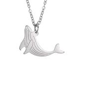 Men's necklace, women's fashion Dolphin Whale Octopus Necklace for Women Girls Marine Animals Penguin Sea Horse Pendant Fashion Jewelry