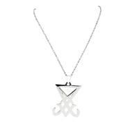 Men's necklace, women's fashion Sigil Church of Satan Necklace Men Seal of Lucifer LaVey Hidden Devil Necklace Jewelry colgante hombre