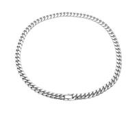 men's necklaces,6/8 MM Cuban Chains Necklace for Men Women Hiphop Punk Neck Chains Classic Cuba Necklaces Male Steel Chains New