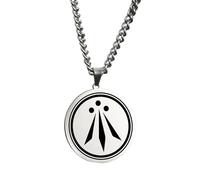 Men's necklaces and sacred geometry awen the three rays of light talisman amulet pendant necklace bardic druidry irish celtic witchy necklaces gift Streetwear Accessory for Men Women Casual Gift