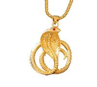men's necklaces，Cobra Red Eye Men Pendant Necklace Hollow Out Grave Python Men Pendants Neck Chian Jewelry Fashion Accessory