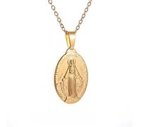 men's necklaces Delicate Our Lady of Guadalupe Medal Pendant Necklace Women 's Prayer Jewelry Catholic Jewelry Gift thankyou teacher gifts