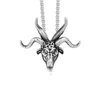 men's necklaces friendship necklace Fashion Goat Head Pendant Necklace For Men Vintage Punk Pentagram Pan God Skull Necklaces Amulet Jewelry Gifts