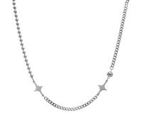 men's necklaces,Mixed Splicing Choker Necklace for Man Cross Star Neck Chains Women Short Clavicle Chain Goth Choker Jewelry New