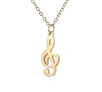 men's necklaces,New Musical Notation Pendant Necklace Silvery Gold Color Note Statement Chain necklaces Jewelry Gift Girl