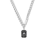 men's necklaces,Stainless Steel Cuban Chains Necklace for Men Women Letter Initial Pendant Neck Chains Classic Cuba Necklaces Steel Neck Jewelry